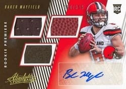 2018 Panini Absolute Base Set Baker Mayfield #153 card