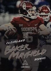 2018 Panini Luminance Base Set Baker Mayfield #107 card