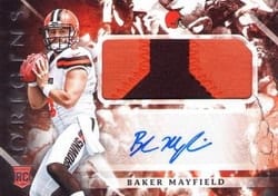 2018 Panini Origins Base Set Baker Mayfield #105 card