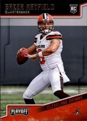 2018 Panini Playoff Base Set Baker Mayfield #202 card
