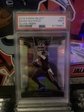 2018 Panini Select Baker Mayfield Silver Prizm #30 card