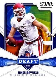 2018 Score NFL Draft Baker Mayfield #17 card