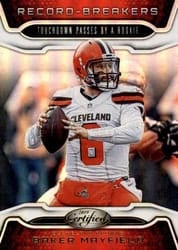 2019 Panini Certified Record Breakers Baker Mayfield #RB-BM card