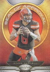 2019 Panini Certified Seal of Approval Baker Mayfield #SA-BM card