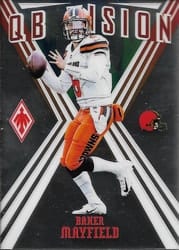 2019 Panini Phoenix QB Vision Baker Mayfield #9 card