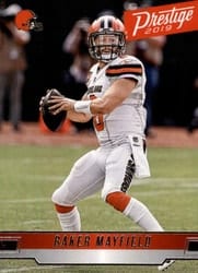 2019 Panini Prestige Base Set Baker Mayfield #35 card