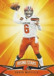 2019 Panini Prestige Rising Stars Baker Mayfield #RS-BM card