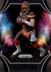 2019 Panini Prizm Fireworks Baker Mayfield #6 card