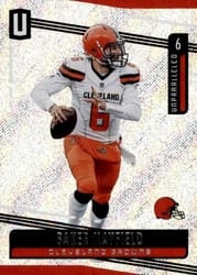 2019 Panini Unparalleled Base Set Baker Mayfield #45 card