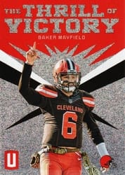 2019 Panini Unparalleled The Thrill of Victory Baker Mayfield #TV-BMA card