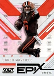 2019 Score Epix Game Baker Mayfield #EG-10 card