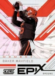 2019 Score Epix Moment Baker Mayfield #EM-10 card