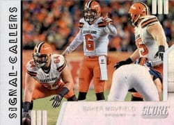 2019 Score Signal-Callers Baker Mayfield #SC-1 card