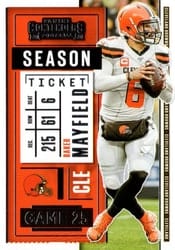 2020 Panini Contenders Base Set Baker Mayfield #77 card