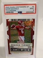 2020 Panini Contenders Draft Picks Baker Mayfield Touchdown #8 card
