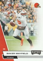 2020 Panini Playoff Base Set Baker Mayfield #42 card