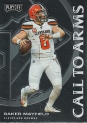 2020 Panini Playoff Call to Arms Baker Mayfield #CA-12 card