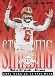 2020 Panini Rookies & Stars Standing Ovation Baker Mayfield #SO-9 card