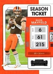 2021 Panini Contenders Base Set Baker Mayfield #22 card