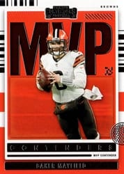 2021 Panini Contenders MVP Contenders Baker Mayfield #MVP-BMA card