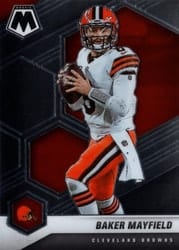 2021 Panini Mosaic Base Set Baker Mayfield #52 card