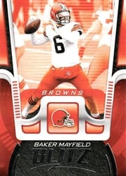 2021 Panini Playbook Blitz Baker Mayfield #BTZ-BMA card