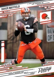 2021 Panini Prestige Base Set Baker Mayfield #122 card