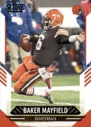 2021 Score Base Set Baker Mayfield #104 card