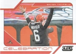 2021 Score Celebration Baker Mayfield #C15 card