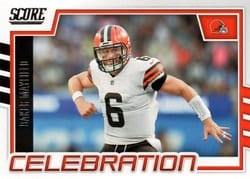2022 Score Celebration Baker Mayfield #C-BM card