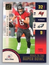 2024 Donruss Road to the Super Bowl Wild Card Baker Mayfield #SBWC5 card