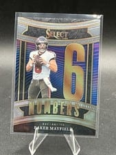 2025 Panini Select Select Numbers Baker Mayfield #21 card