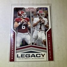 2020 Panini Contenders Draft Picks Legacy Baker Mayfield/Kyler Murray #9 card