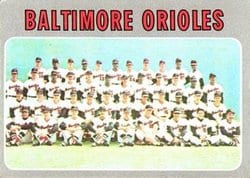 1970 Topps Base Set Baltimore Orioles #387 card