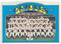 1972 Topps Base Set Baltimore Orioles #731 card