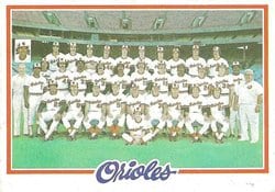 1978 Topps Base Set Baltimore Orioles #96 card
