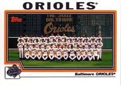 2004 Topps Base Set Baltimore Orioles #641 card