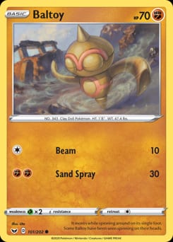 Sword & Shield Baltoy #101 card