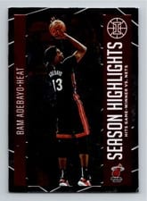2020-21 Panini Illusions Season Highlights Bam Adebayo #24 card