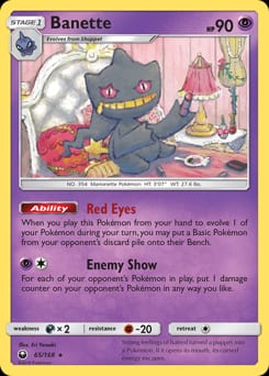 2018 Celestial Storm Banette #65 card