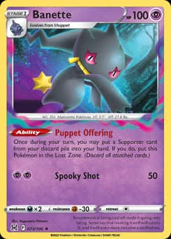 2022 Lost Origin Banette #73 card