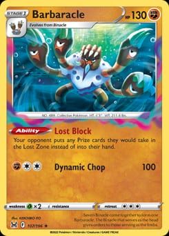 Lost Origin Barbaracle #107 card