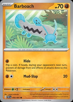 Paldean Fates Barboach #50 card