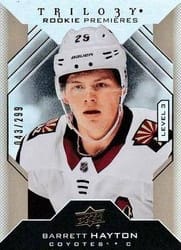 2019-20 Upper Deck Trilogy Base Set Barrett Hayton #141 card