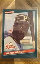 Barry Bonds 1986 Donruss Rookies #11 card