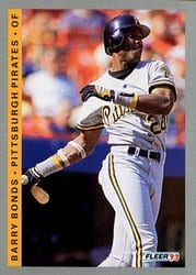 1993 Fleer Base Set Barry Bonds #112 card