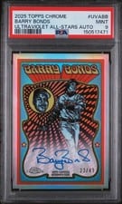2025 Topps Chrome Ultra Violet All-Stars Autographs Barry Bonds #UVA-BB card