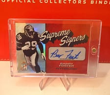 2024 Topps Signature Class Supreme Signers Barry Foster #SS-BF card