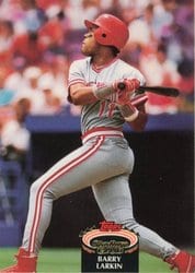 1992 Stadium Club Base Set Barry Larkin #100 card