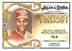 2018 Topps Allen & Ginter Fantasy Goldmine Barry Larkin #FG-26 card